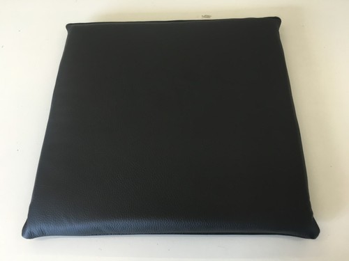 Echt leder schwarz - schwarz, sitzkissen